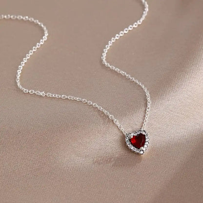 Collar Corazón | Plata ley 925 - Baño de oro 10k + Caja de regalo