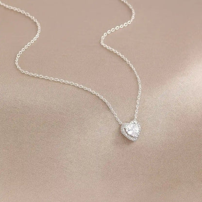 Collar Corazón | Plata ley 925 - Baño de oro 10k + Caja de regalo